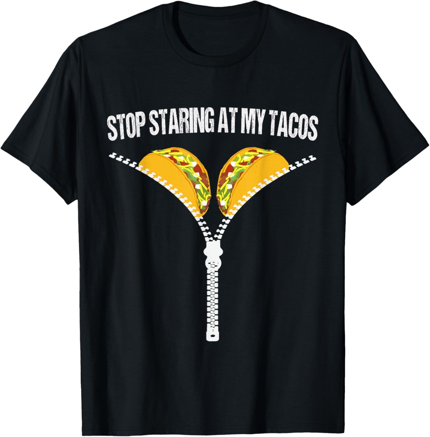 Funny Mexican Stop Staring At My Tacos Fiesta Cinco De Mayo T-Shirt