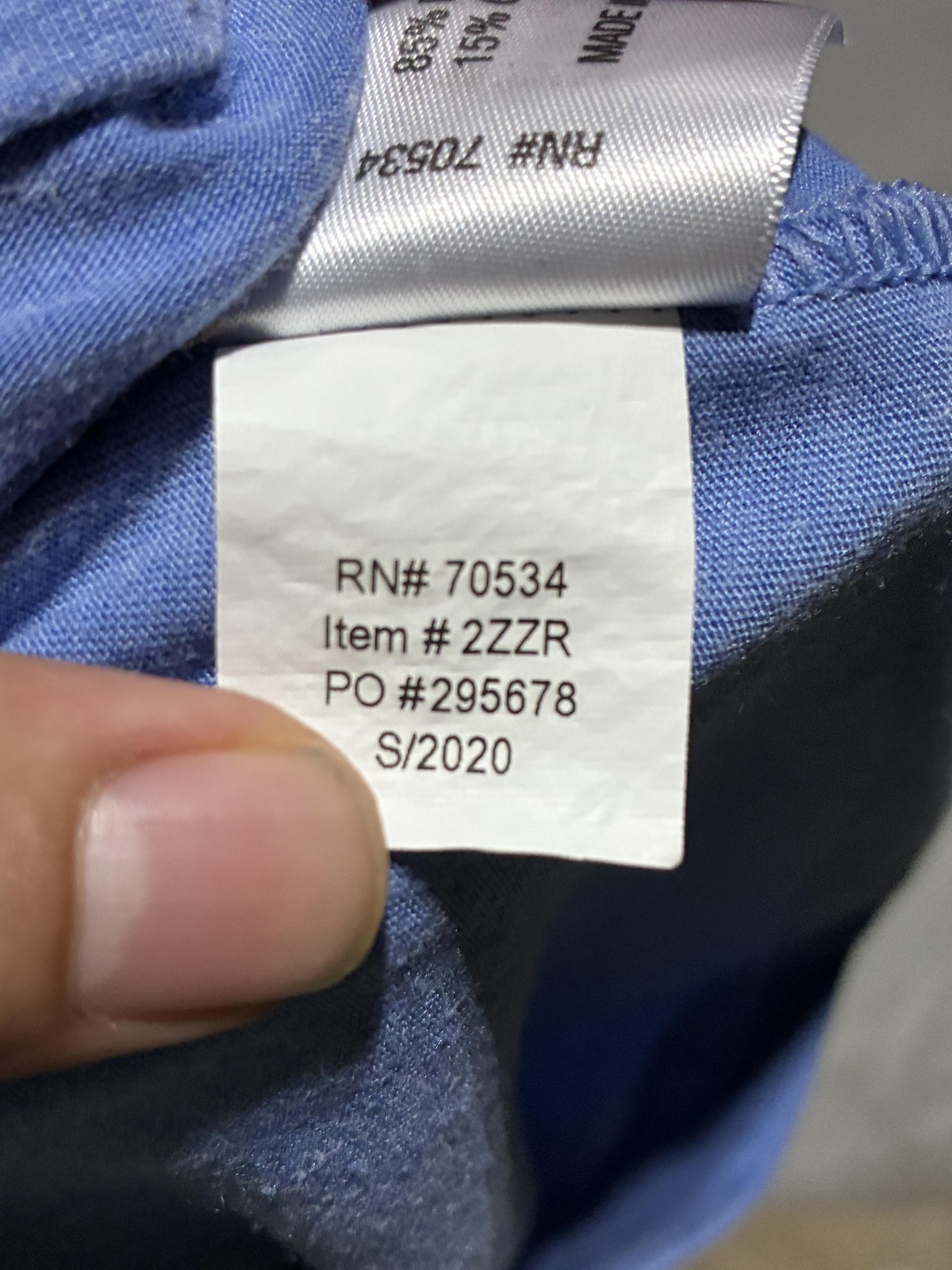 Orvis Shirt Mens XL Blue Long Sleeve Manchester Vermont Logo Graphic Tee Tagless
