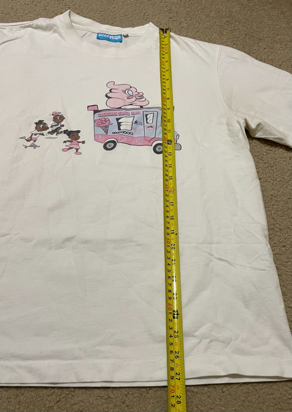 VTG Ice Cream Crenshaw Skate Club T-Shirt Men&rsquo;s L White Pharrell BBC Streetwear