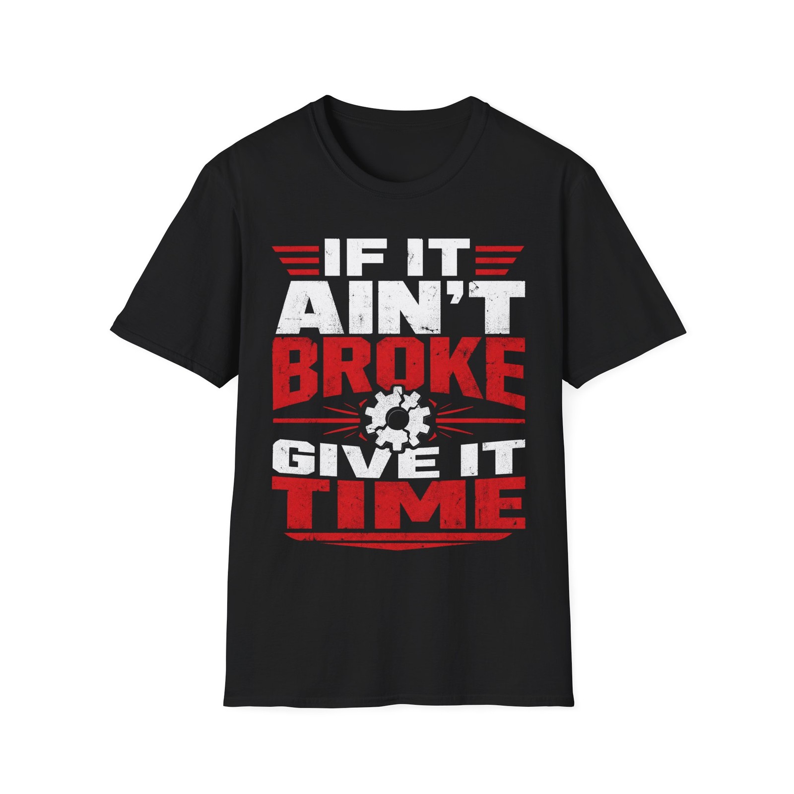 Funny Mechanic T-Shirt If It Aint Broke Humor Auto Garage Dad Father Gift Tee
