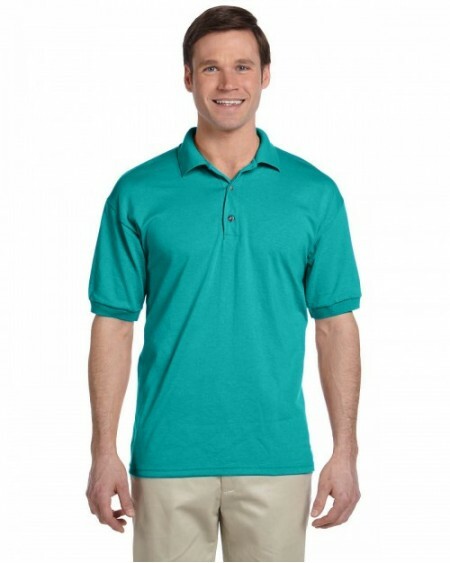 Gildan Men&rsquo;s Fashion Cotton Plain Jade Dome Polo Shirt in the X-Large Size