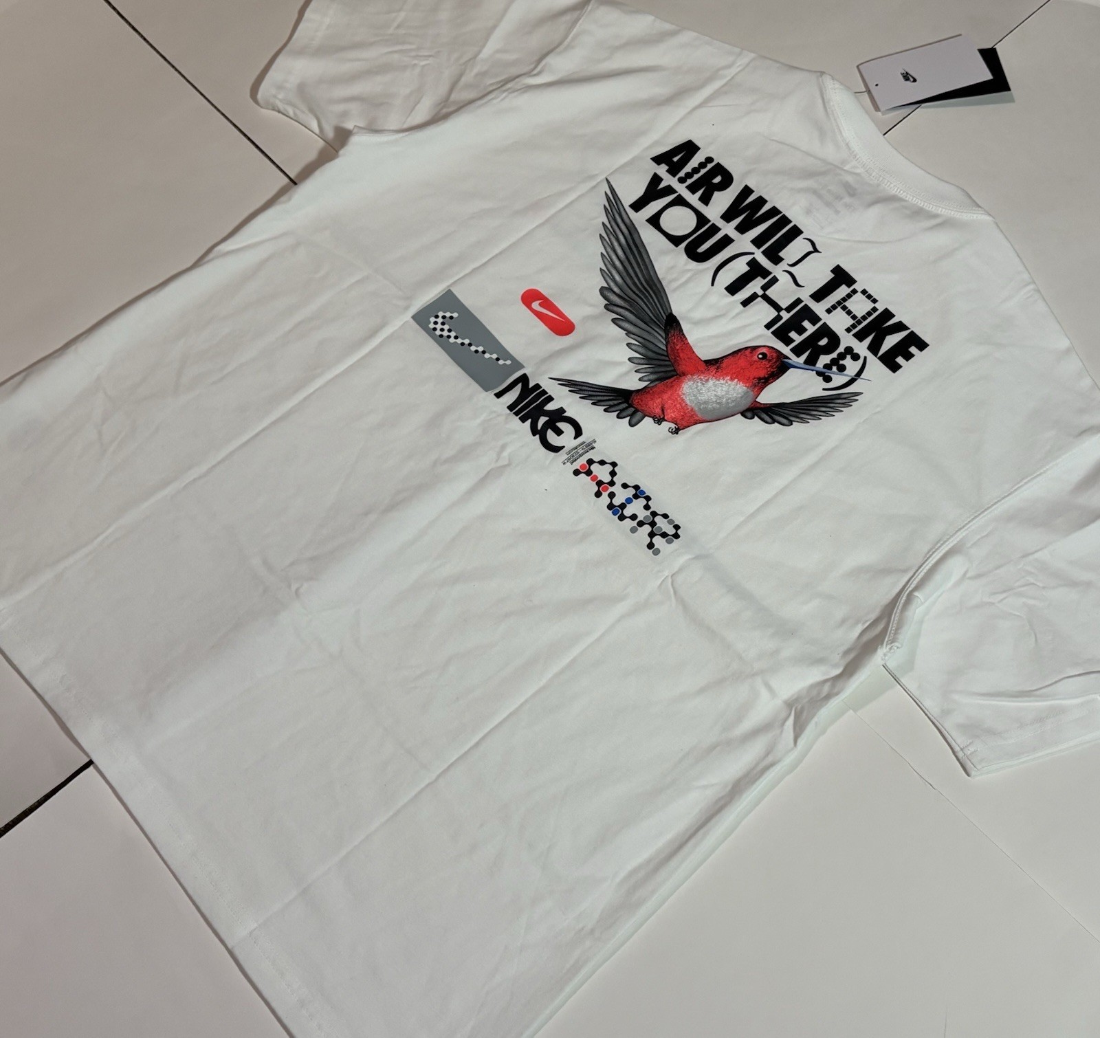 NEW Nike Sportswear NSW Men&rsquo;s Air Max90 T-Shirt FV3714-100 White NWT Multi Size