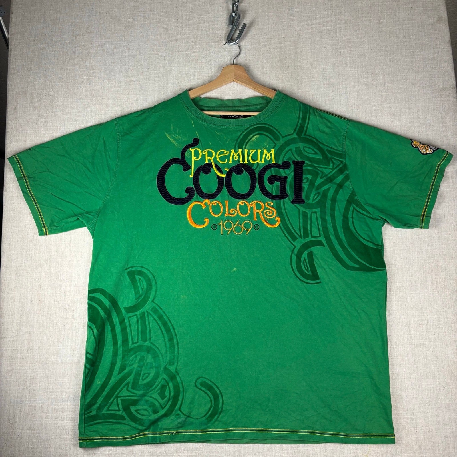 Coogi Premium Colors 4XL Embroidered Y2K T Shirt