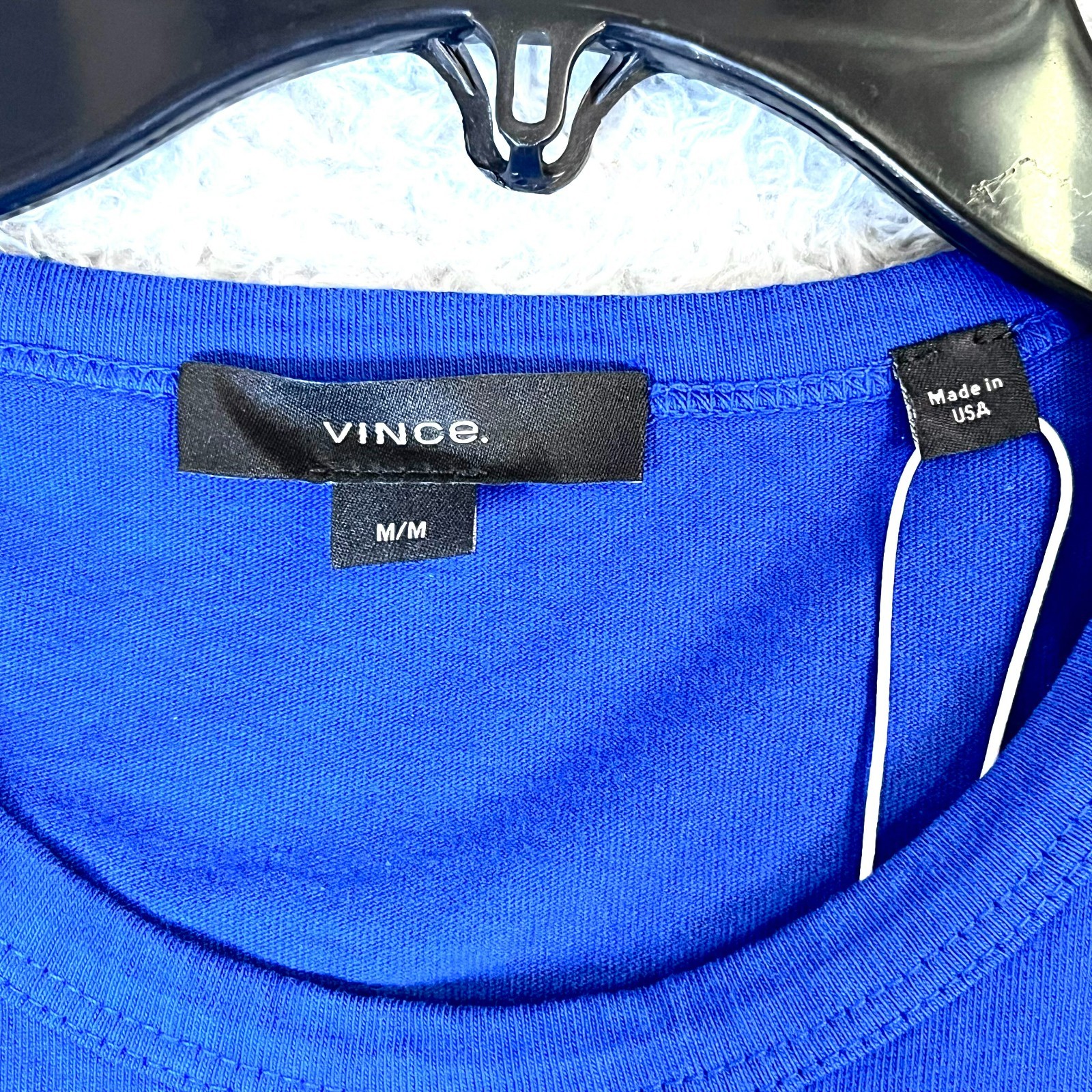 Vince Men&rsquo;s Blue Short Sleeve Round Neck T-Shirt Size M