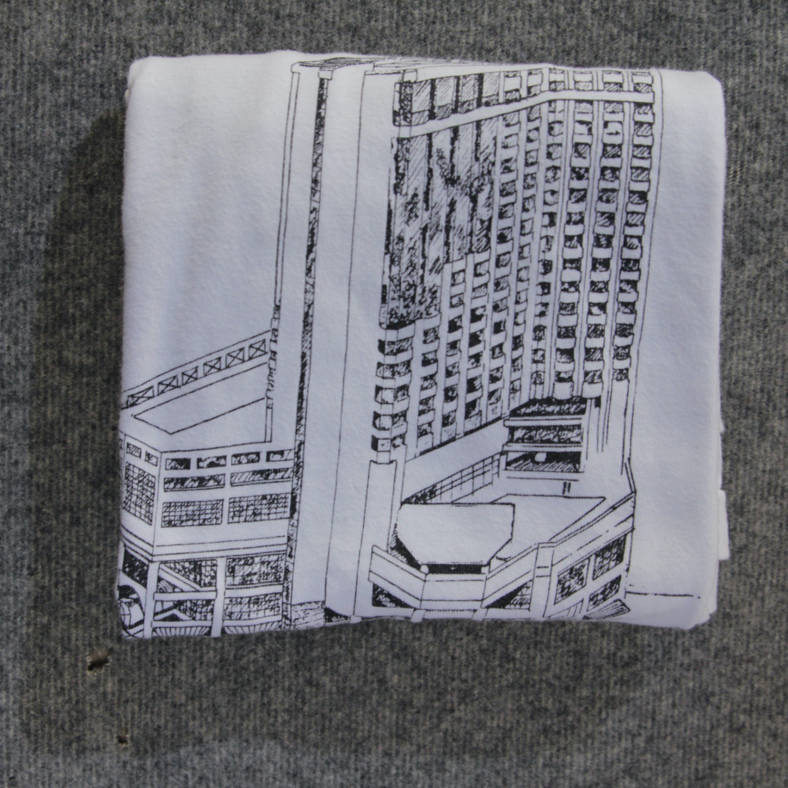 Four Seasons Hotel Singapore T Shirt Est~M VTG SINGLE STITCH Architecture Tee