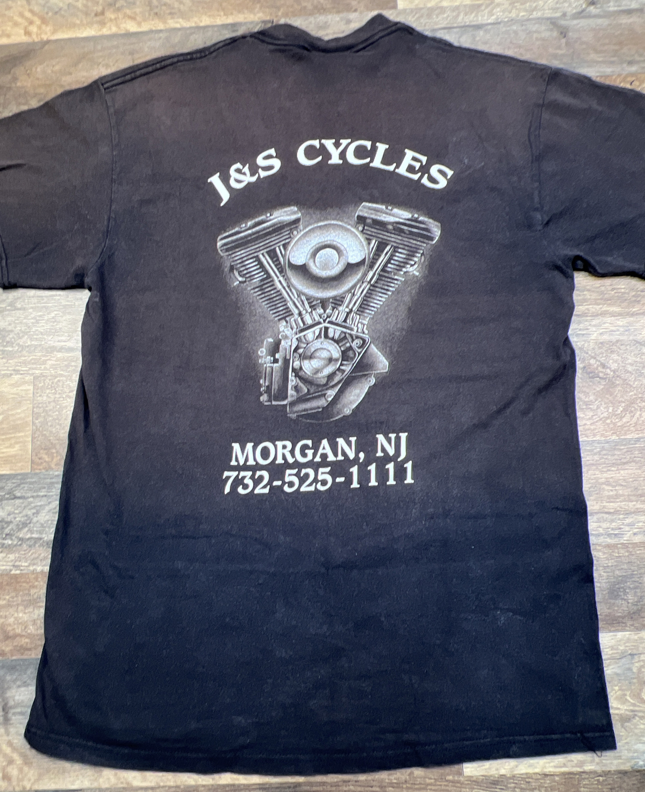 Motorcycle Biker Leader Of The Pack Wolf Graphic Shirt Size Large Delta NJ Faded