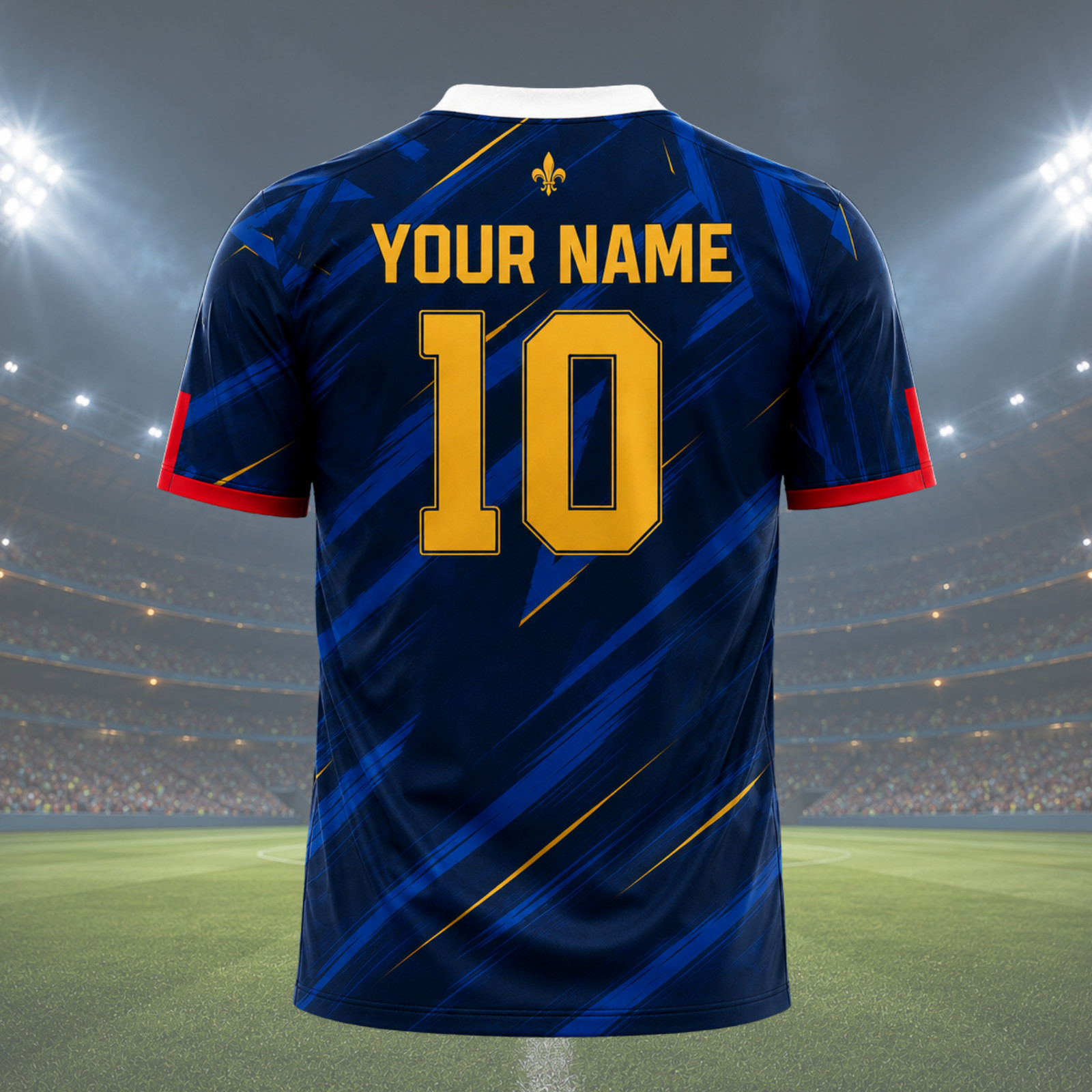 Mens France Soccer Jersey Personalized Name Number French Football Shirt (S-5XL)