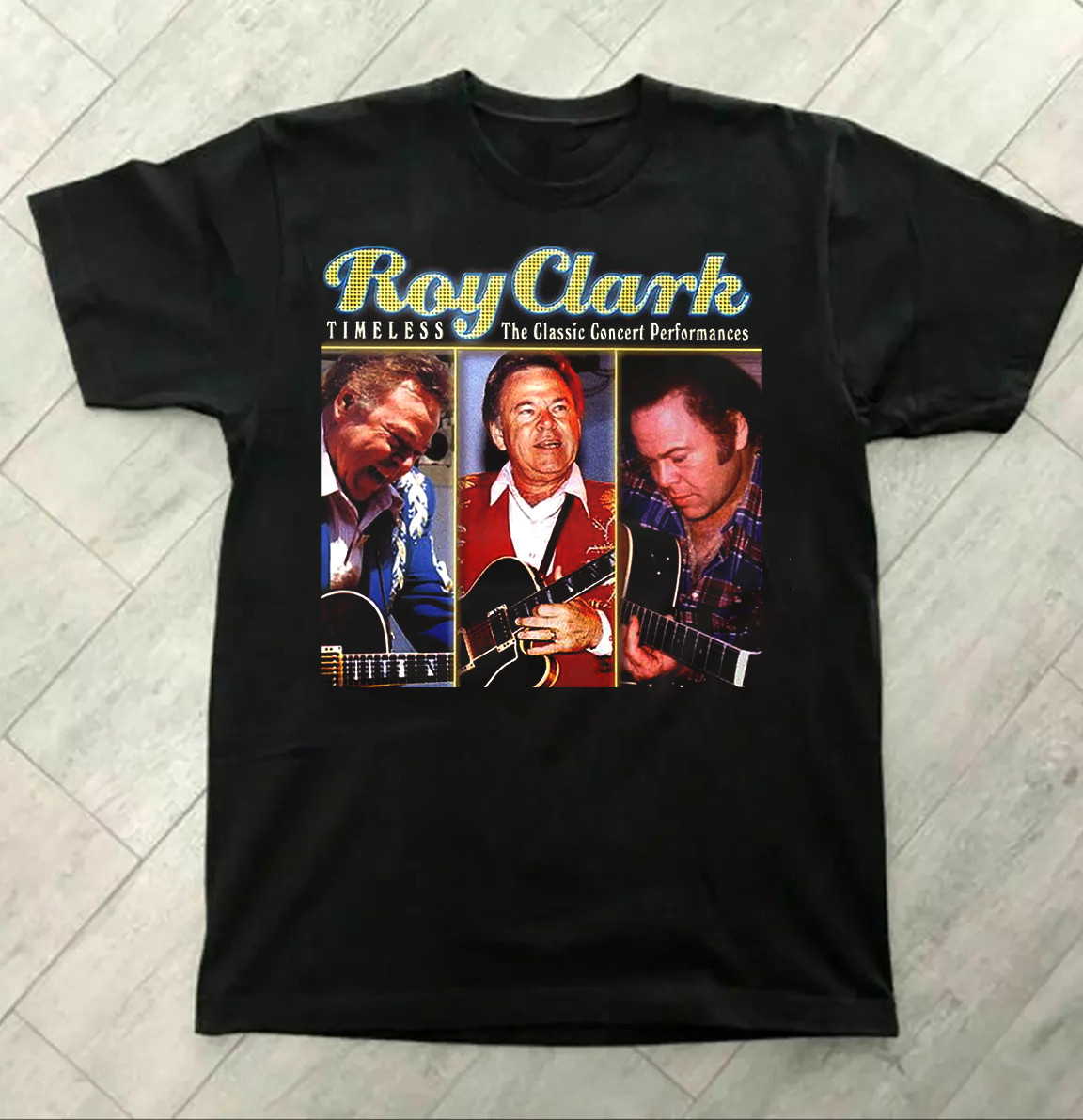 Rare Roy Clark Live in Tour T-shirt All Size S to 5XL LL228