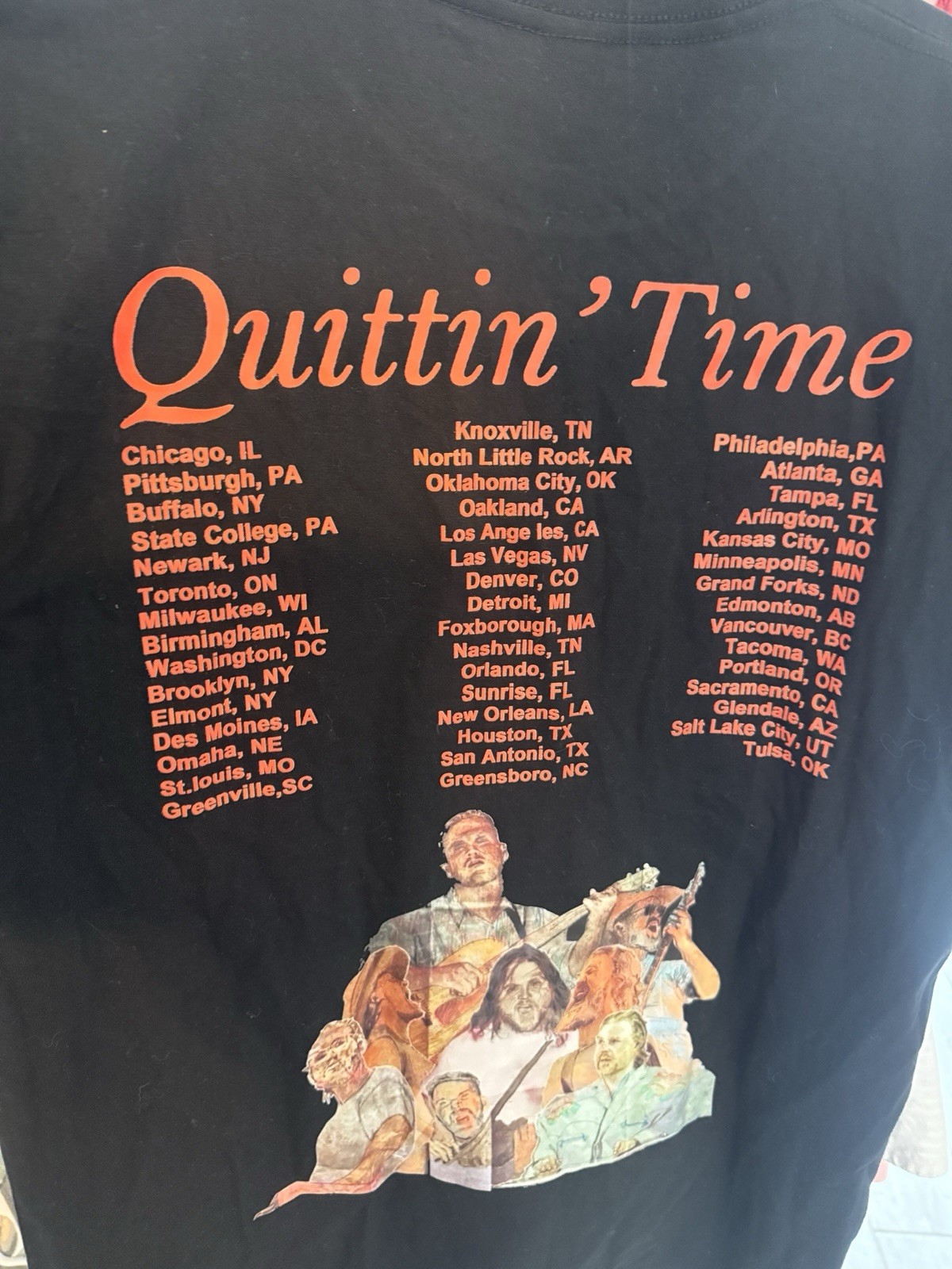 Zach Bryan Quittin Time Tour 2024 Shirt Medium Mens Country Music Merch