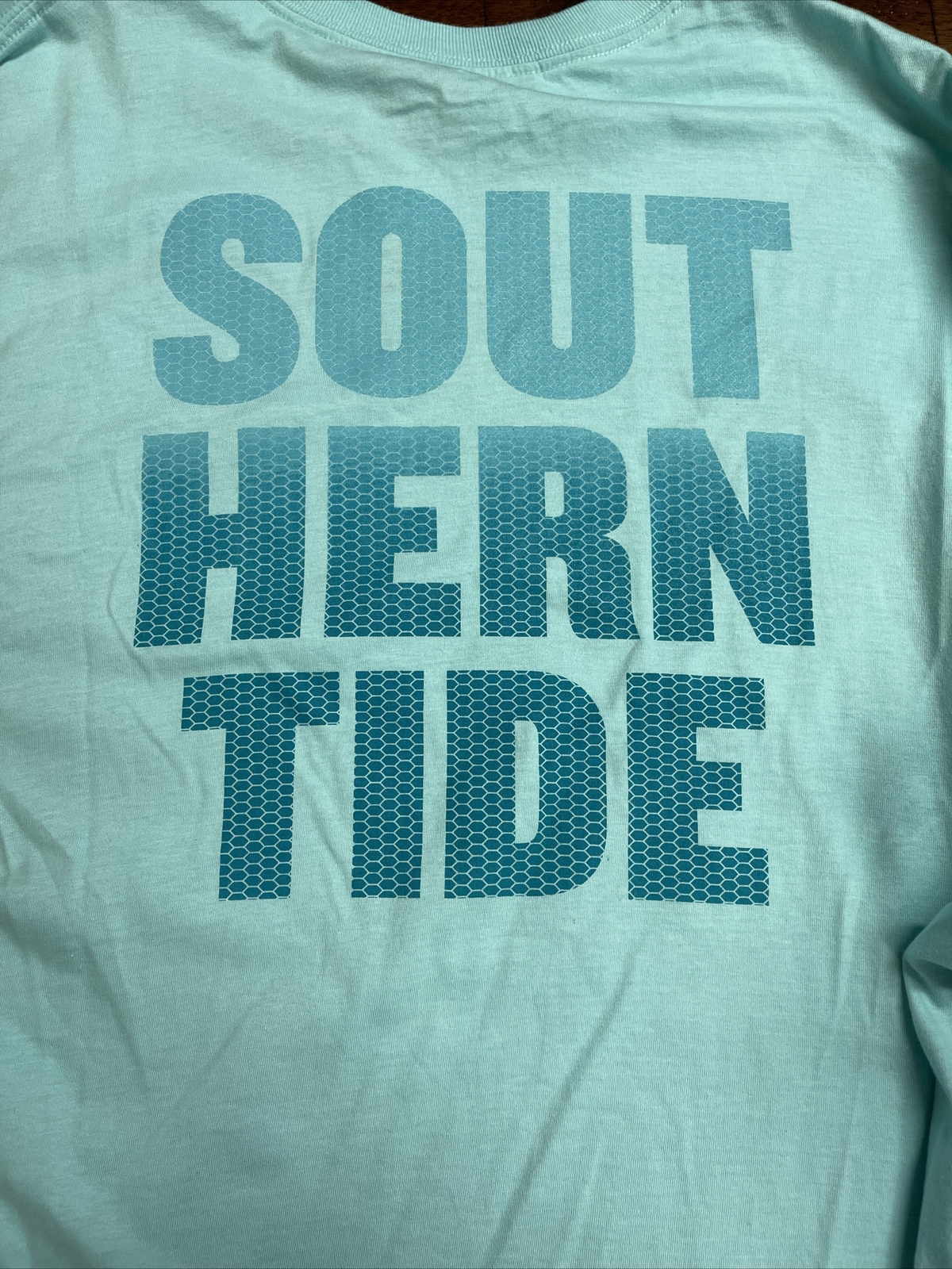 NWT Sz XXL Southern Tide Aqua Mens Skipjack Cotton LS Shirt Tshirt T-Shirt
