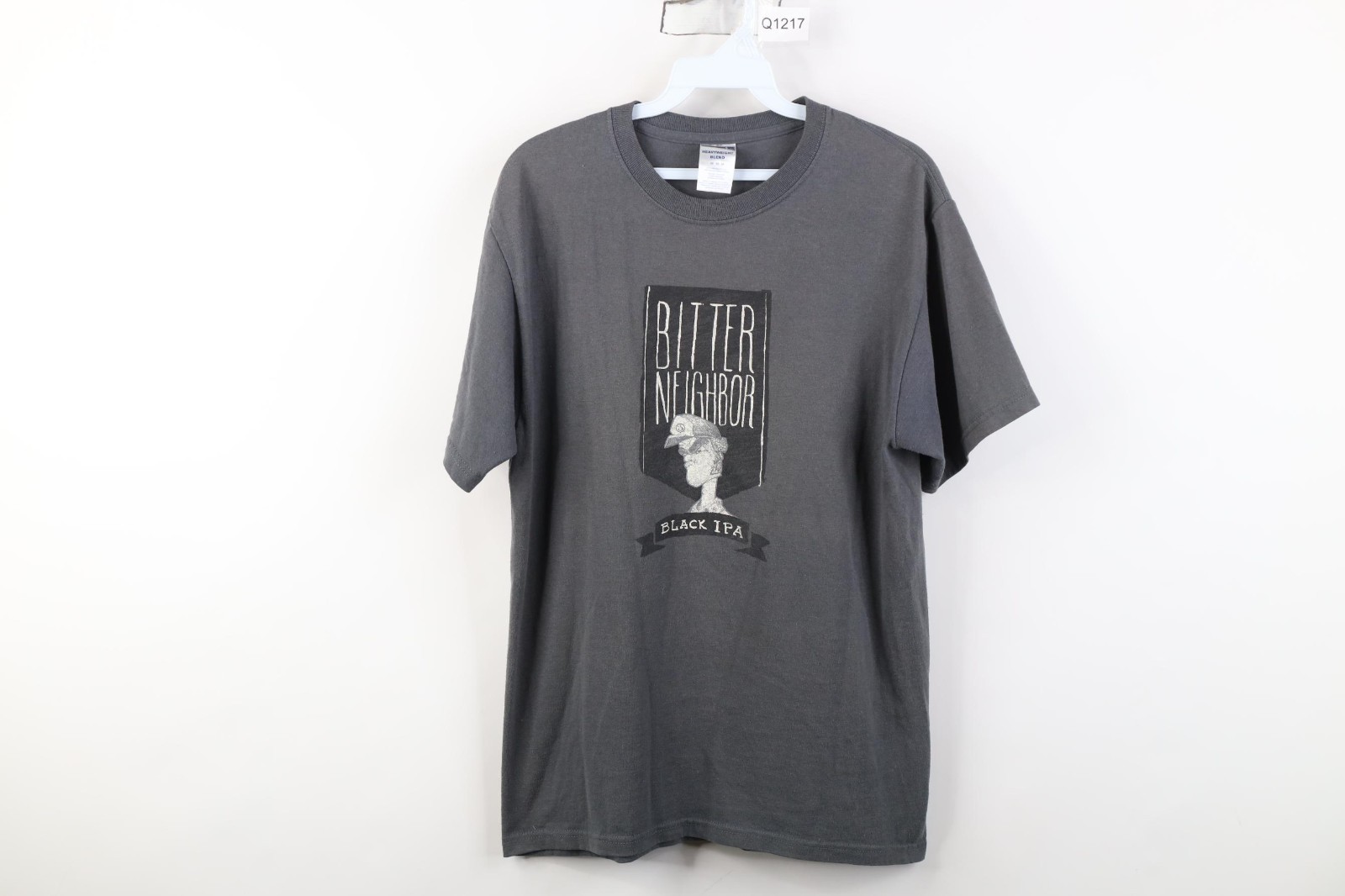 Y2K Mens Medium Third Street Brewhouse Bitter Neighbor Black IPA Beer T-Shirt
