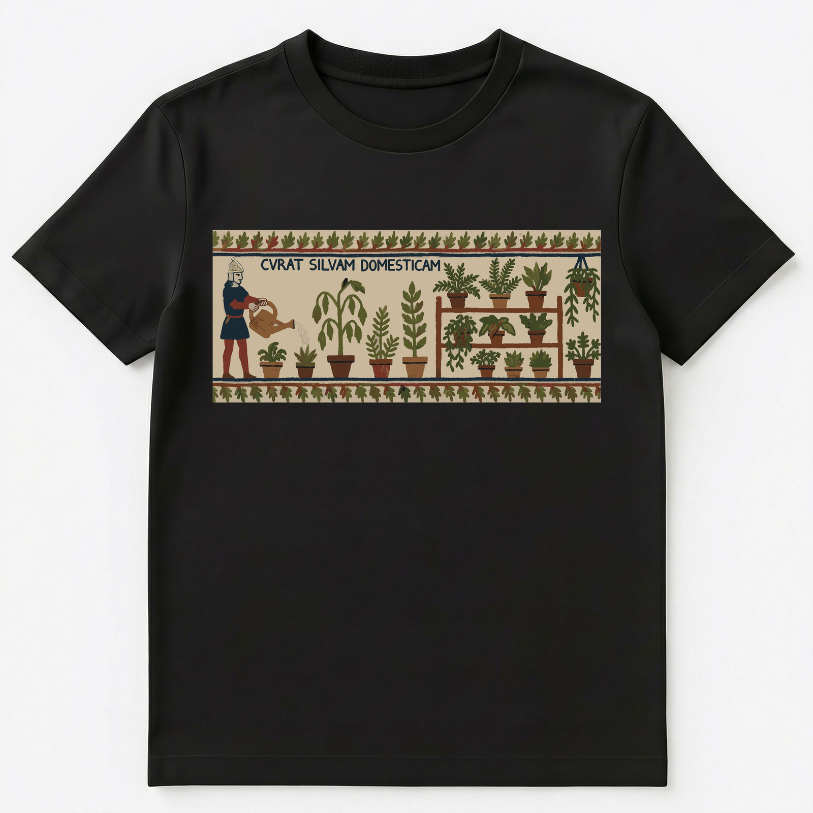 Houseplant Enthusiast Medieval Tapestry Unisex T-Shirt