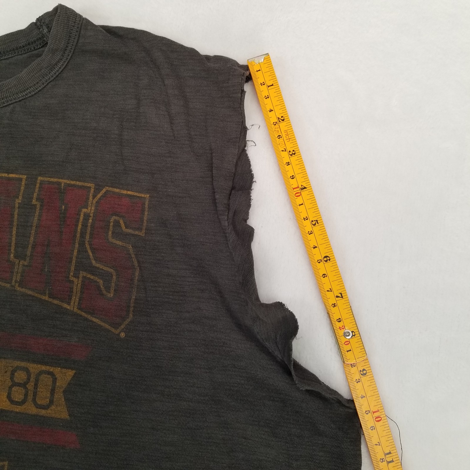 47 Brand Men&rsquo;s Charcoal Grey USC Trojans 1880 Cut-Off Muscle Tank Top Size M