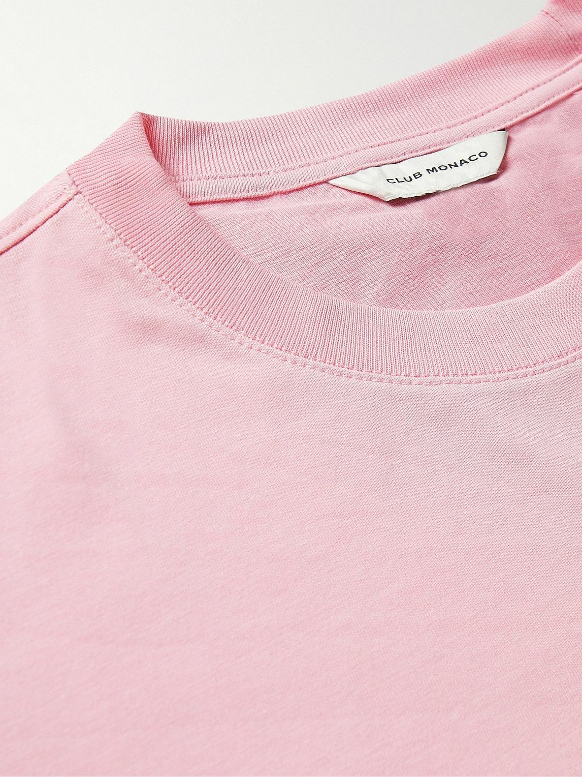 CLUB MONACO by RALPH LAUREN ~ PRISTINE! L ~ PINK 100% Cotton Jersey T-Shirt c64