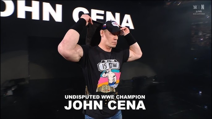 WWE Authentic John Cena San Antonio Spurs Shirt Farewell Tour Last Time is Now