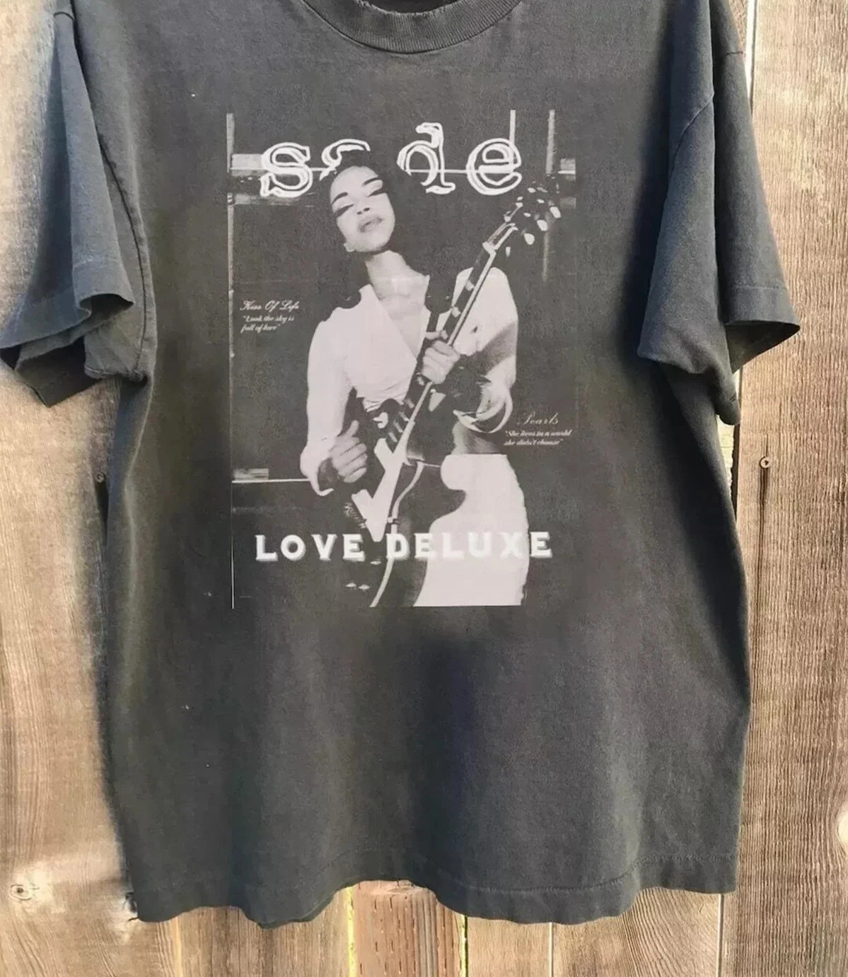Rare Sade Love Deluxe Albums Retro Charcoal Unisex T shirt Reprint S-5XL PA7200