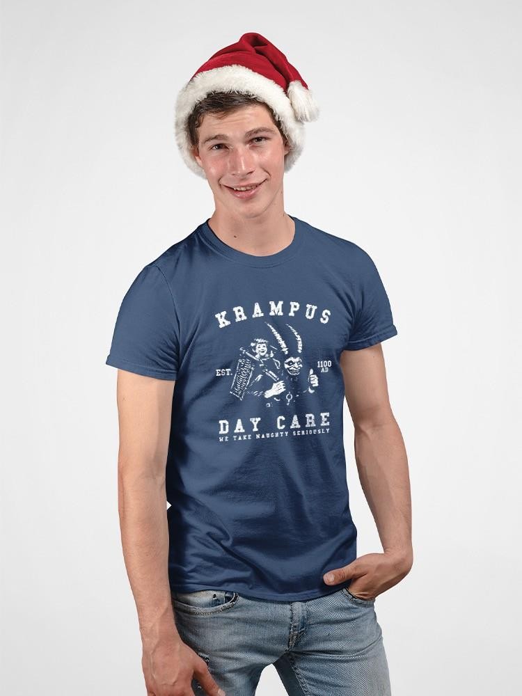 Krampus Day Care Horror Holiday Men&rsquo;s T-shirt