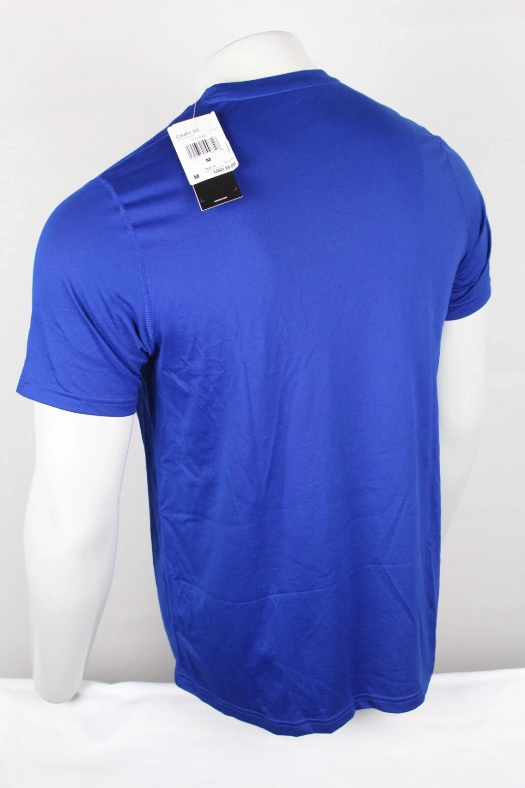 Adidas Men&rsquo;s Creator Short Sleeve T Shirt Crew M Medium Royal Blue White EK0088