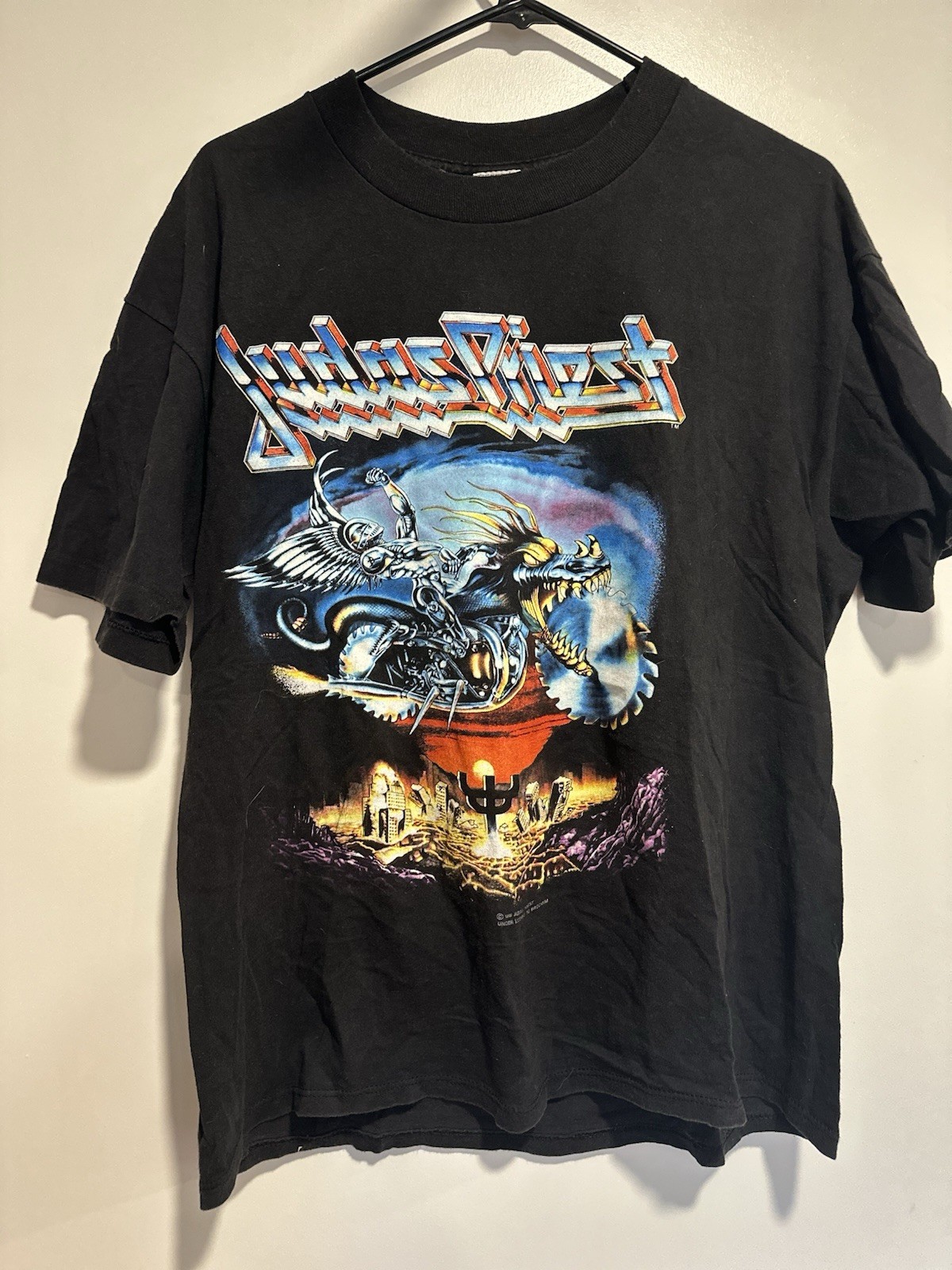 Vintage ‘91 Judas Priest Brokum Sz:XL Single Stitch painkiller band concert tee