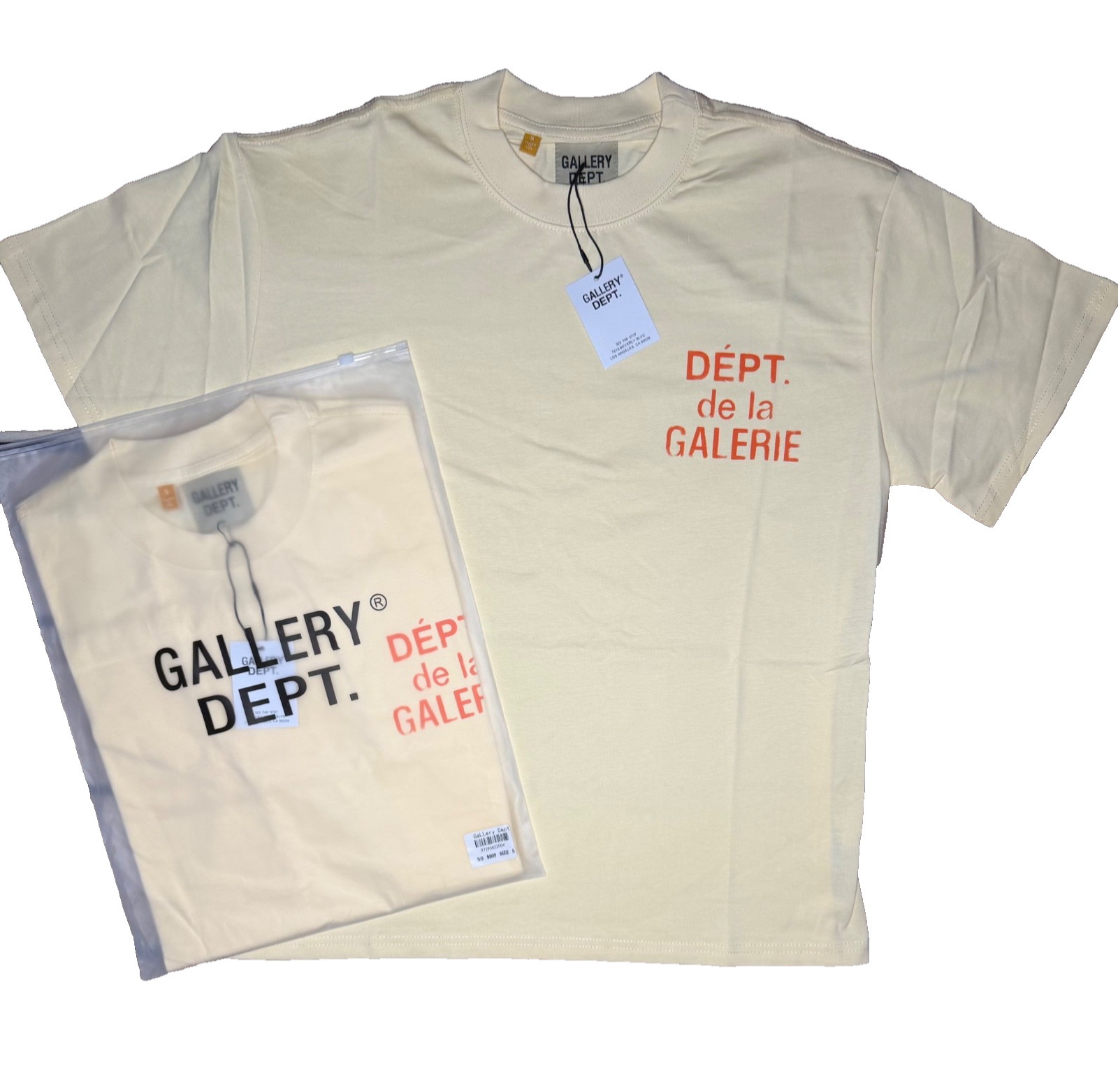 Gallery Dept. Cream Tee Size XL