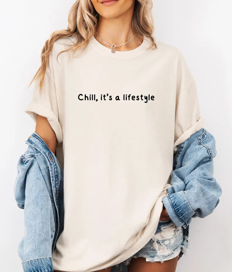 Chill Lifestyle Comfort Tee Relaxed Fit Soft Cotton Shirt