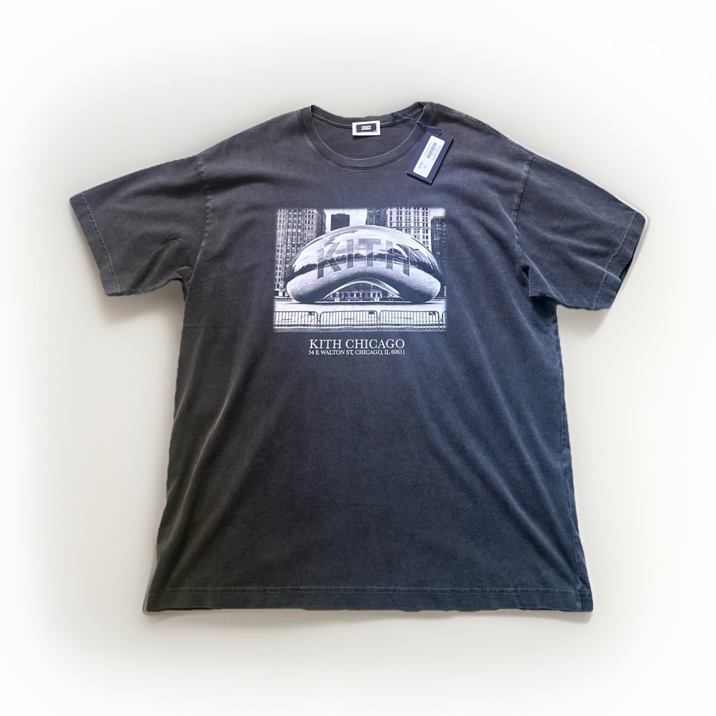 SS26 – KITH Chicago Vintage Tee In-Store Exclusive Tee Men&rsquo;s Black Size XL