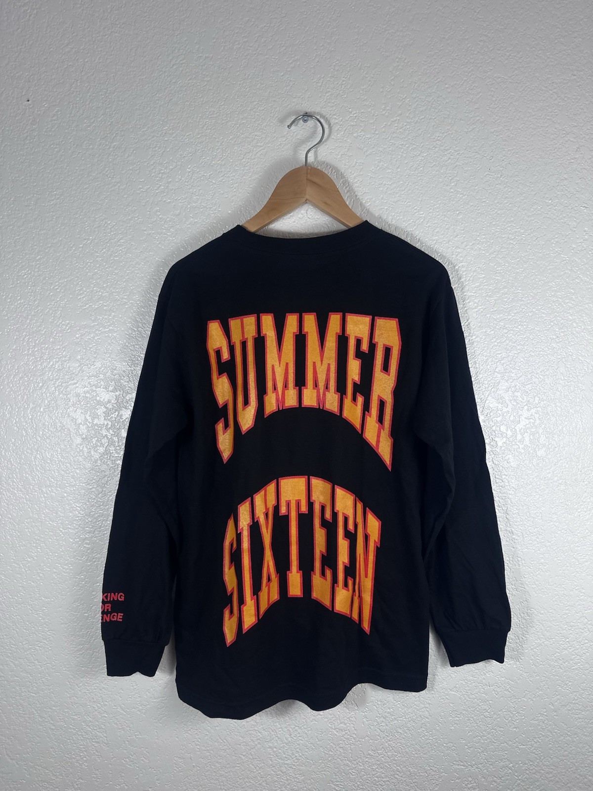 Revenge Summer Sixteen Long Sleeve T-Shirt Black Graphic Size Small