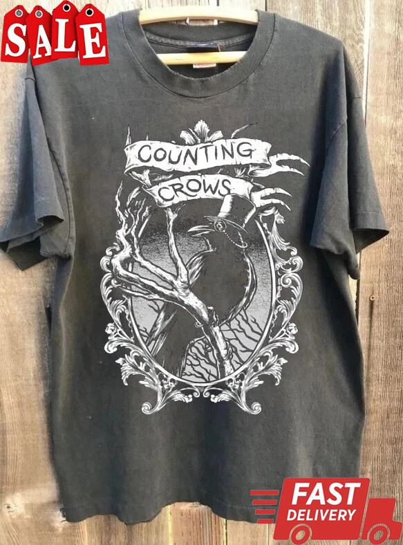 Counting Crows Rock Band Short Sleeve Charcoal Classic Style Unisex shirt BG2005