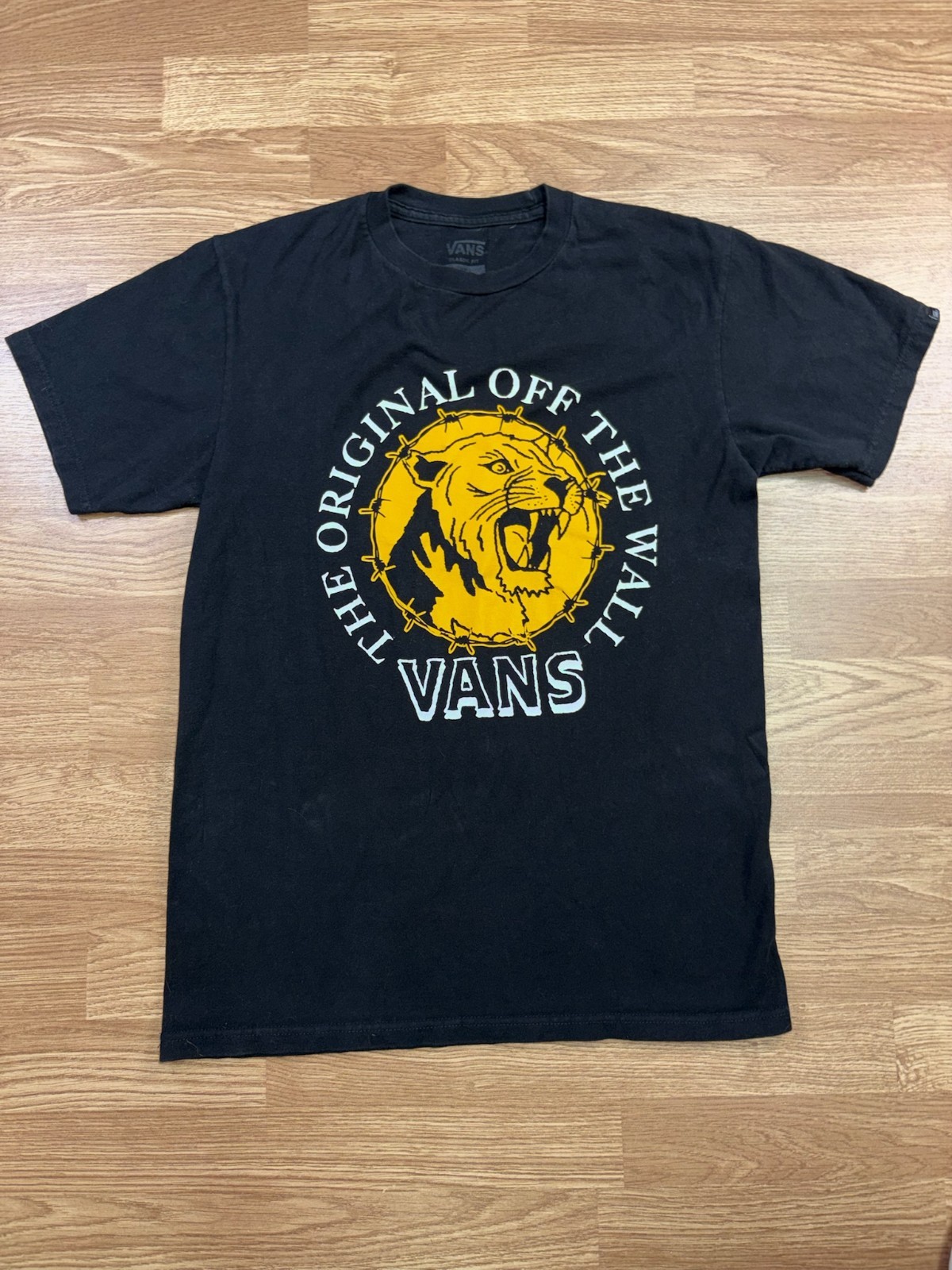 Vans Graphic T Shirt Small Black Logo Streetwear Skate