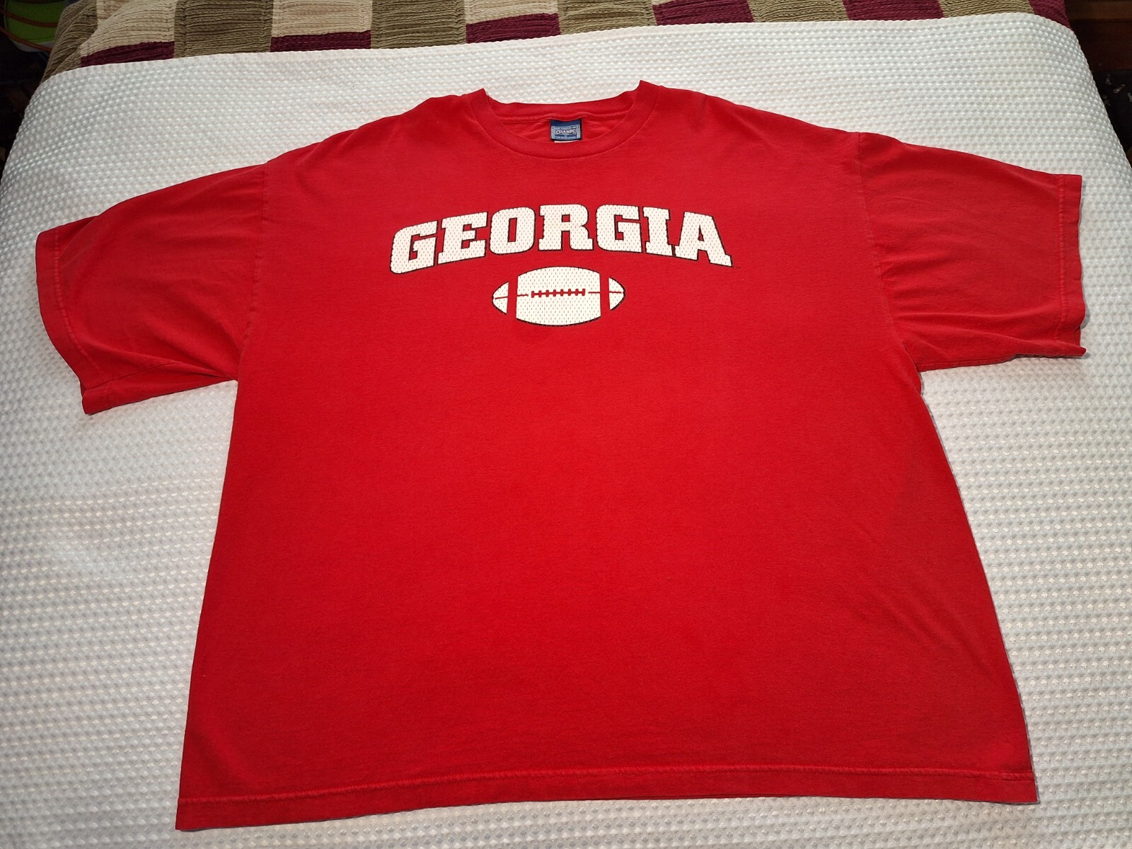 Georgia Bulldogs College Football Red Cotton T-shirt Size 2XL Champs Sports