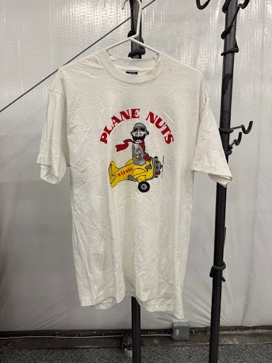 Vintage Plane Nuts Pilot Humor T-Shirt Screen Stars Best Made in USA Graphic Tee