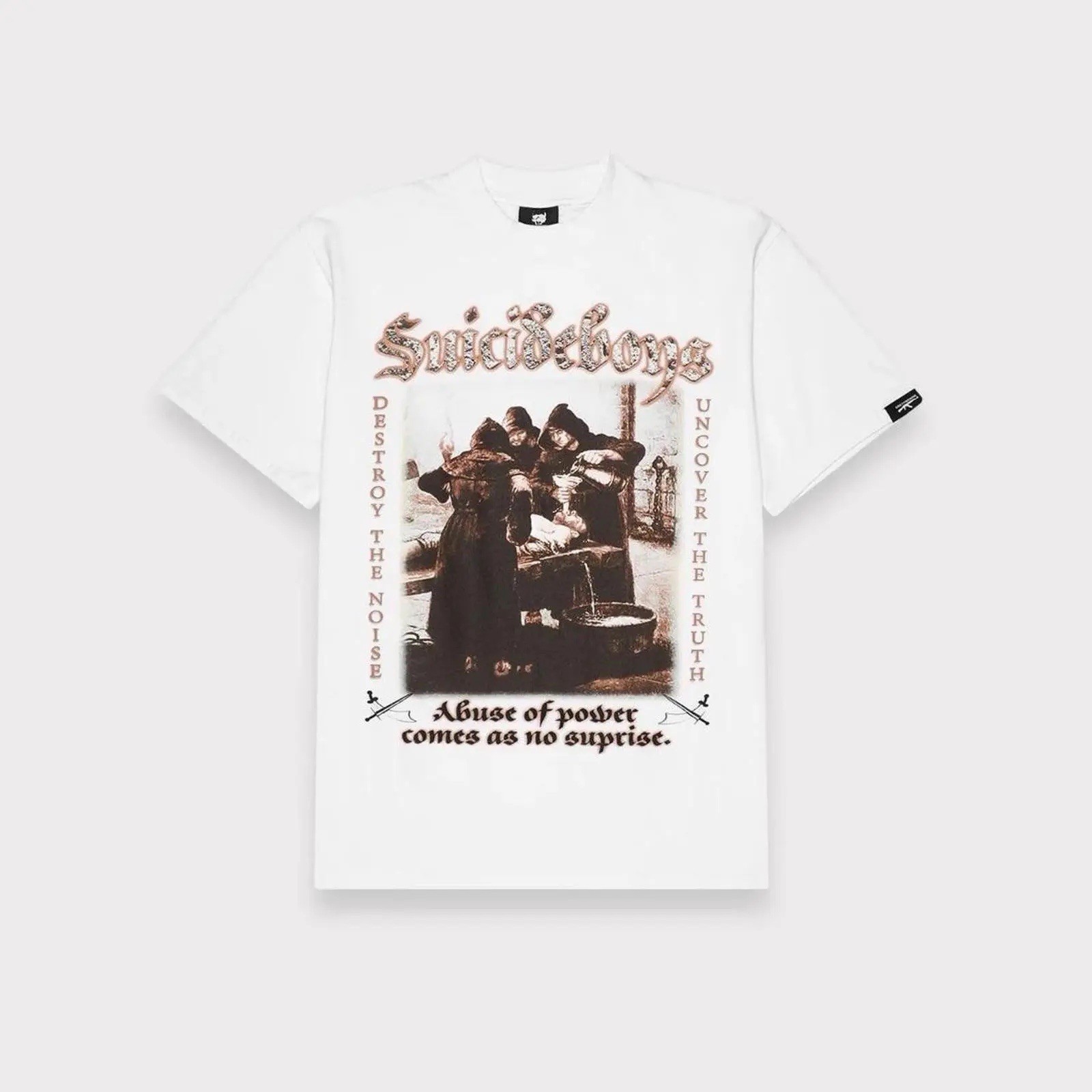 G59 SUICIDEBOYS $UICIDEBOY$ ABUSE OF POWER TEE Large White