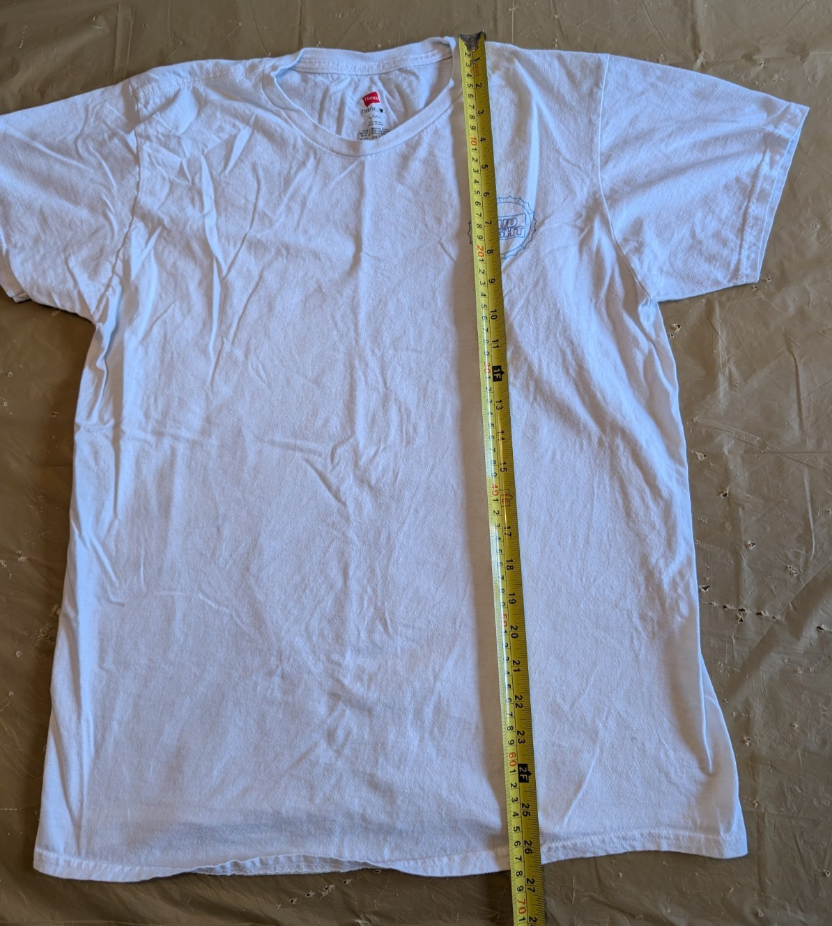 Bud Light Promo Hanes Nano-T Large (Fits XS) 100% Cotton, 2010s Graphic Beer T
