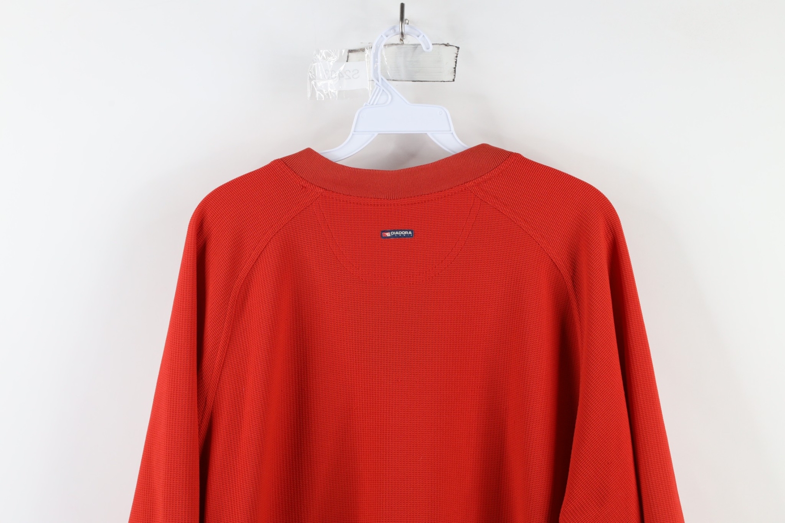 Vintage 90s Diadora Mens XL Spell Out Thermal Waffle Knit Soccer Jersey Football