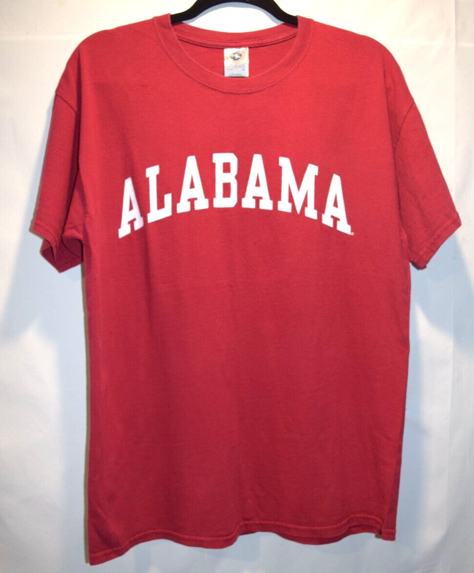 « Alabama » T-Shirt Size Large Red & White Graphic
