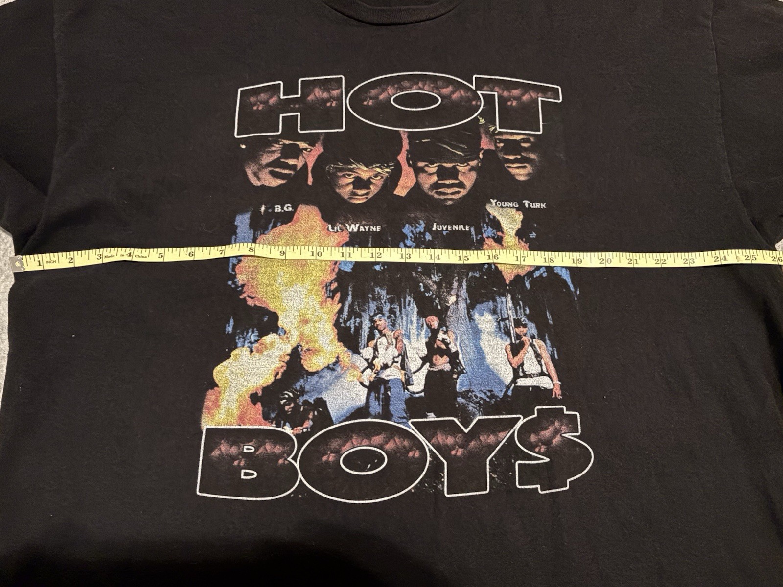 Vintage Hot Boys Rap Tee T-Shirt Lil Wayne Juvenile Young Turk BG