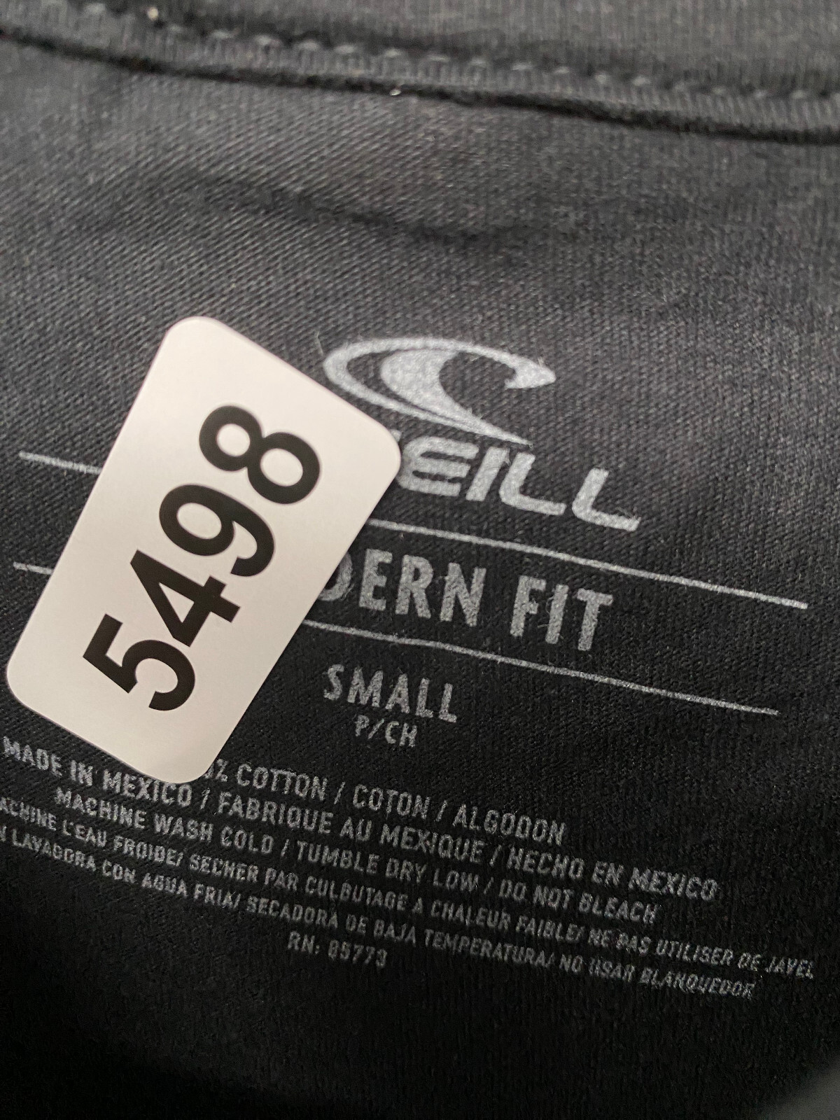 O&rsquo;neill Shirt Mens Small Black Spell Out Logo Surfer Surf Skater Modern Fit Mens