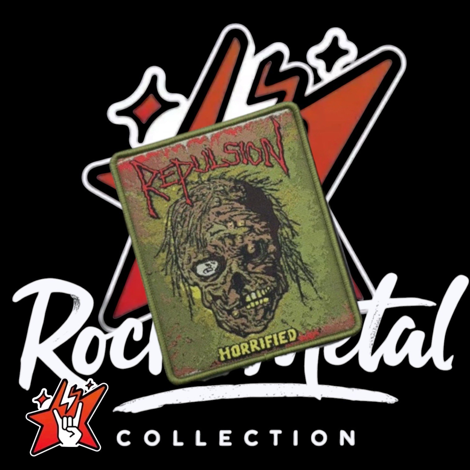 Repulsion Exclusive Woven Patch Death Metal Obituary Morbid Angel