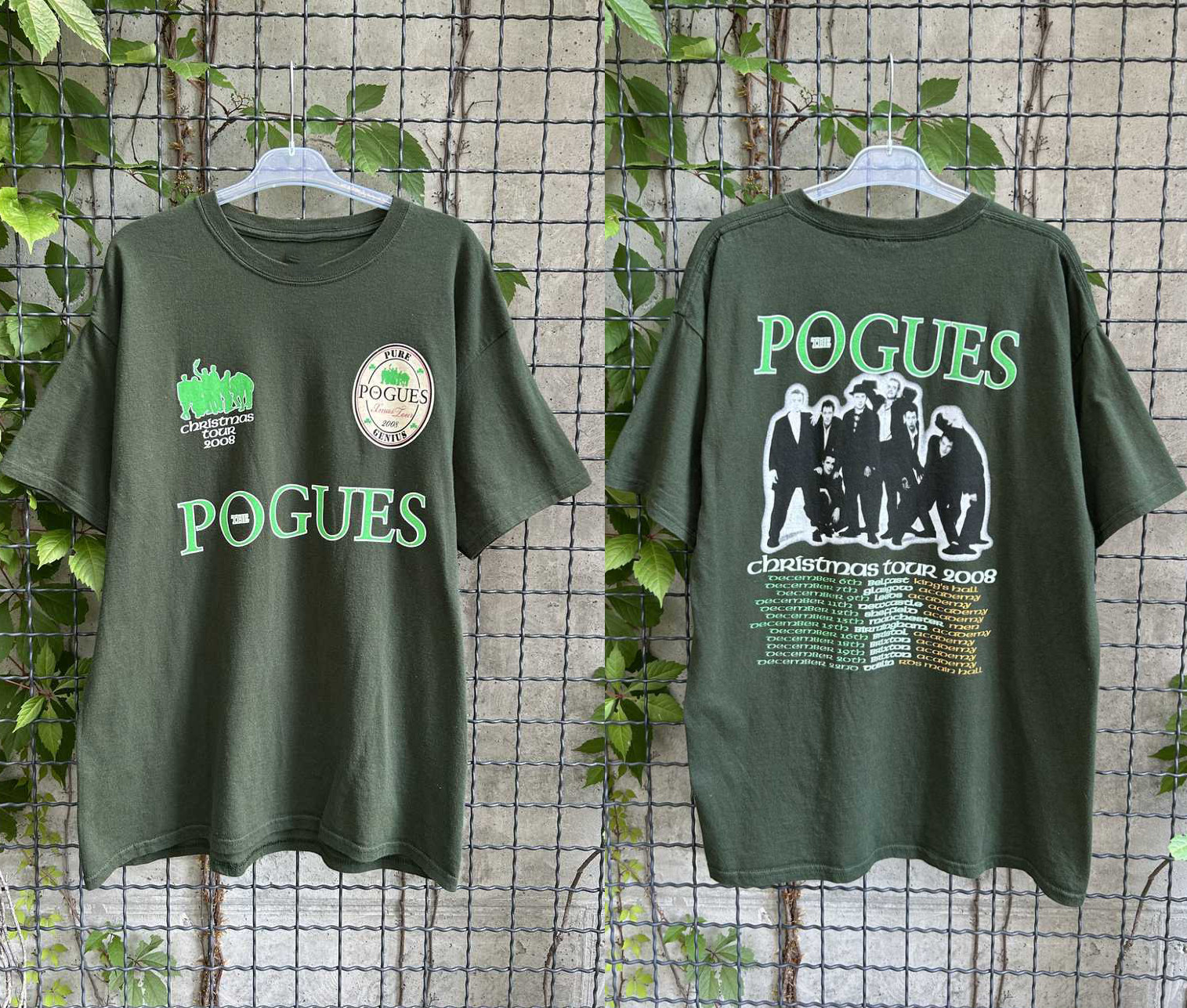 The Pogues Rock Band Music Tour 2sides T-shirt S to 5XL UR509