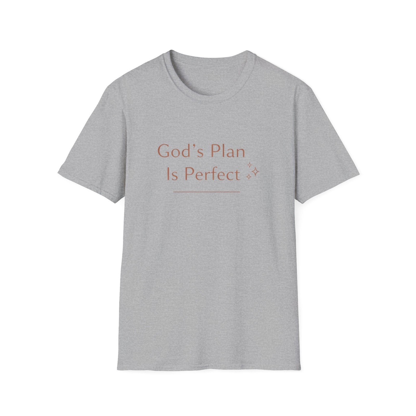God’s Plan Is Perfect, Choose Your Color, Unisex Softstyle T-Shirt