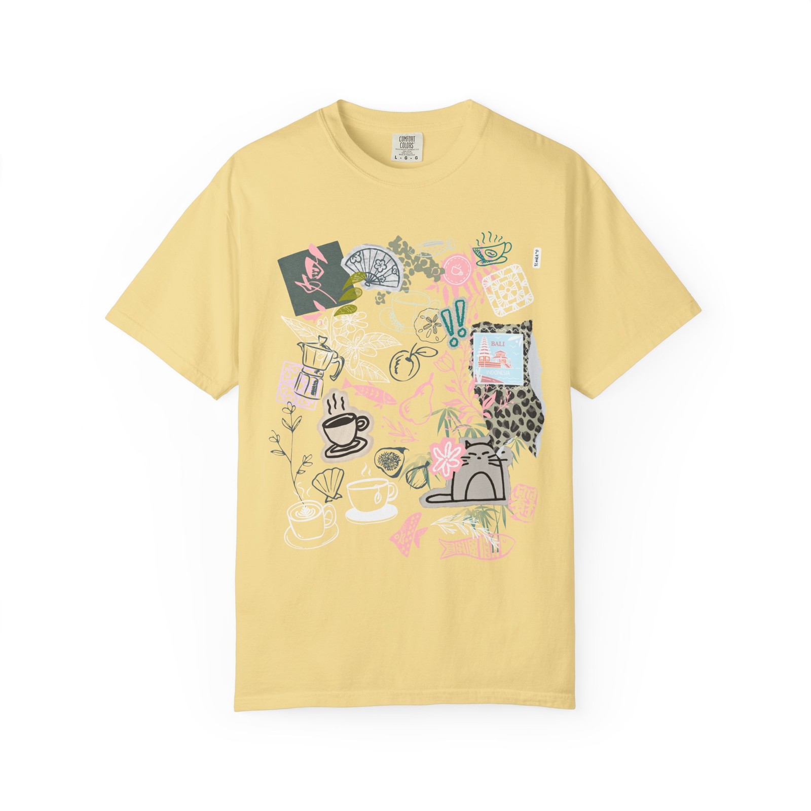 STREETWEAR SHIRT BUDDHISM CAT BACKPACKING