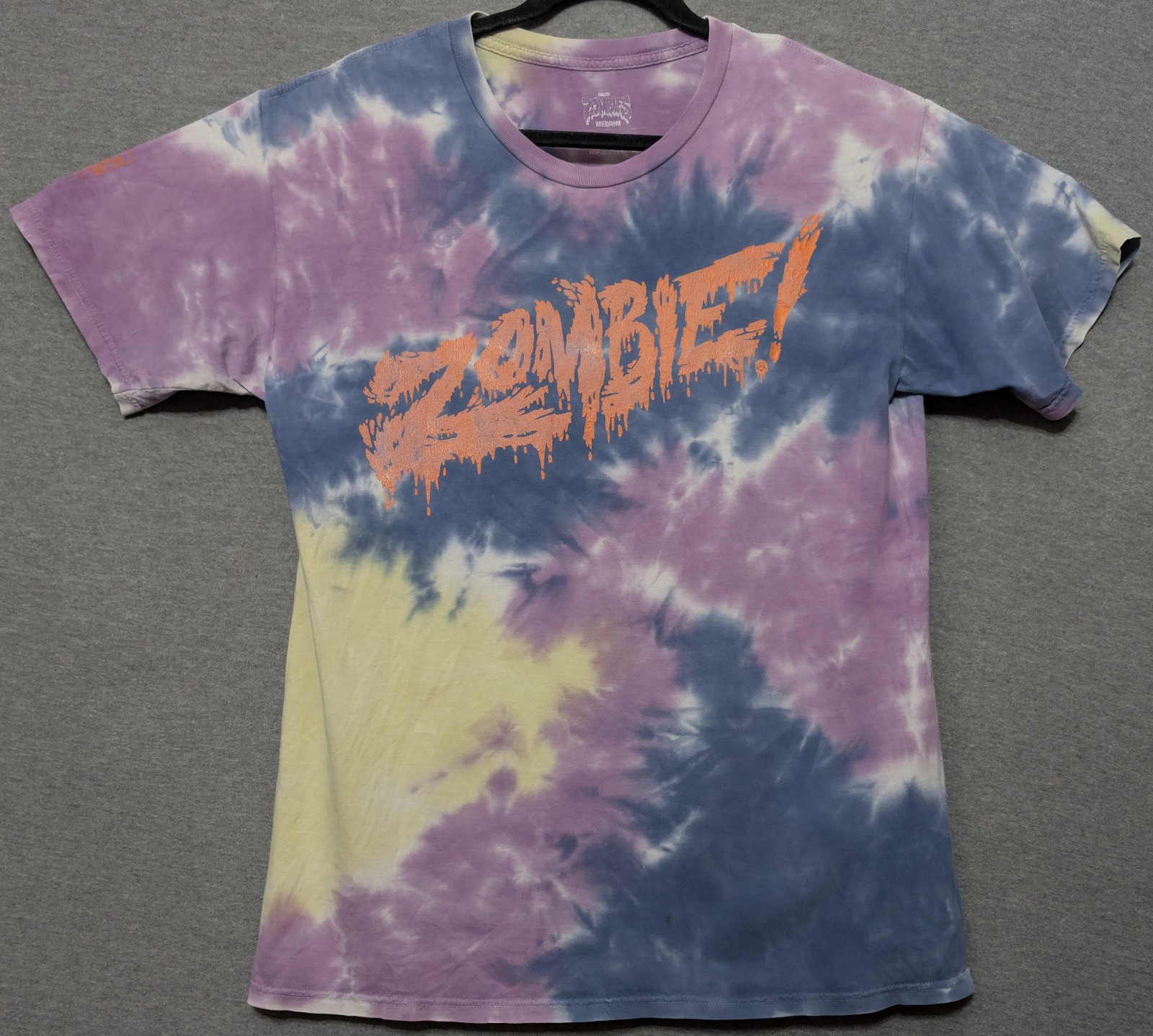 Flatbush Zombies In Super Bloom Ankh Med Tie Dye Band Tee Shirt 21&Prime; W X 29&Prime; L