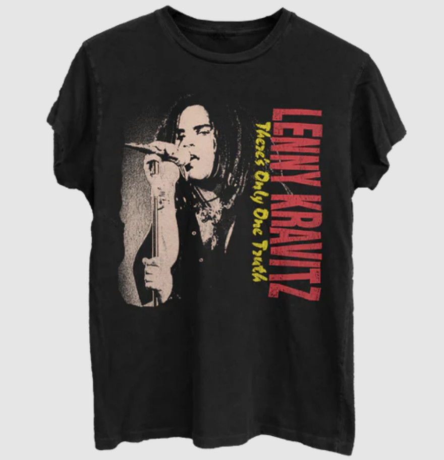 Graphic LENNY KRAVITZ Cotton Black S-234XL Cotton t-shirt Unisex BR030