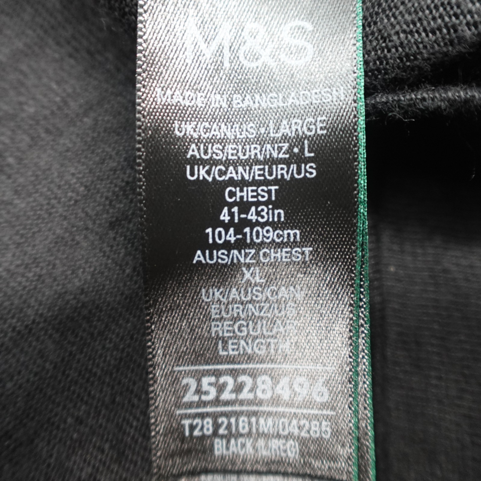 Marks & Spencer 100% Linen T-Shirt Black Size XL Men&rsquo;s Short Sleeve M&S