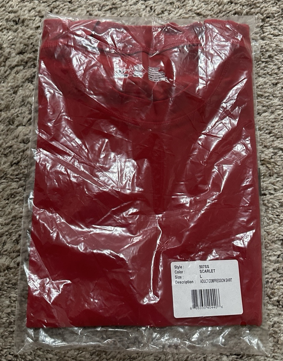 Alleson Athletic Sleeveless Shirt Men&rsquo;s XL RED New Tags adult compression 507MC