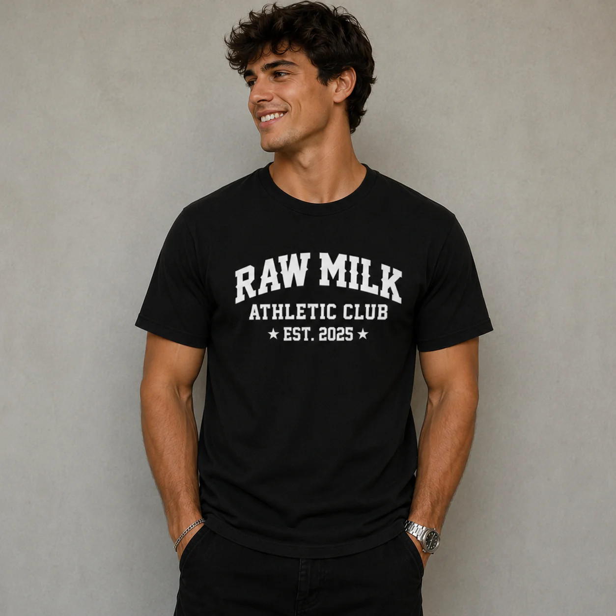 Raw Milk Athletic Club Men&rsquo;s T-Shirt Black