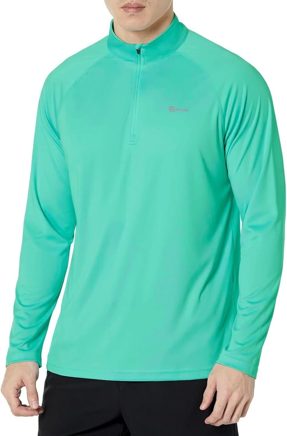 Men&rsquo;s Pullover Sweatshirt UPF 50+ Rash Guard 1/4 Zip Stand Collar Swim Shirt