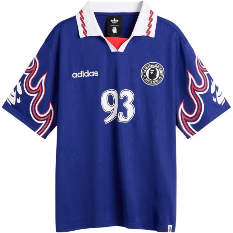 Adidas Originals x BAPE SSL FLAME JERSEY Polo Shirt Unisex KF4914 Men&rsquo;s Size