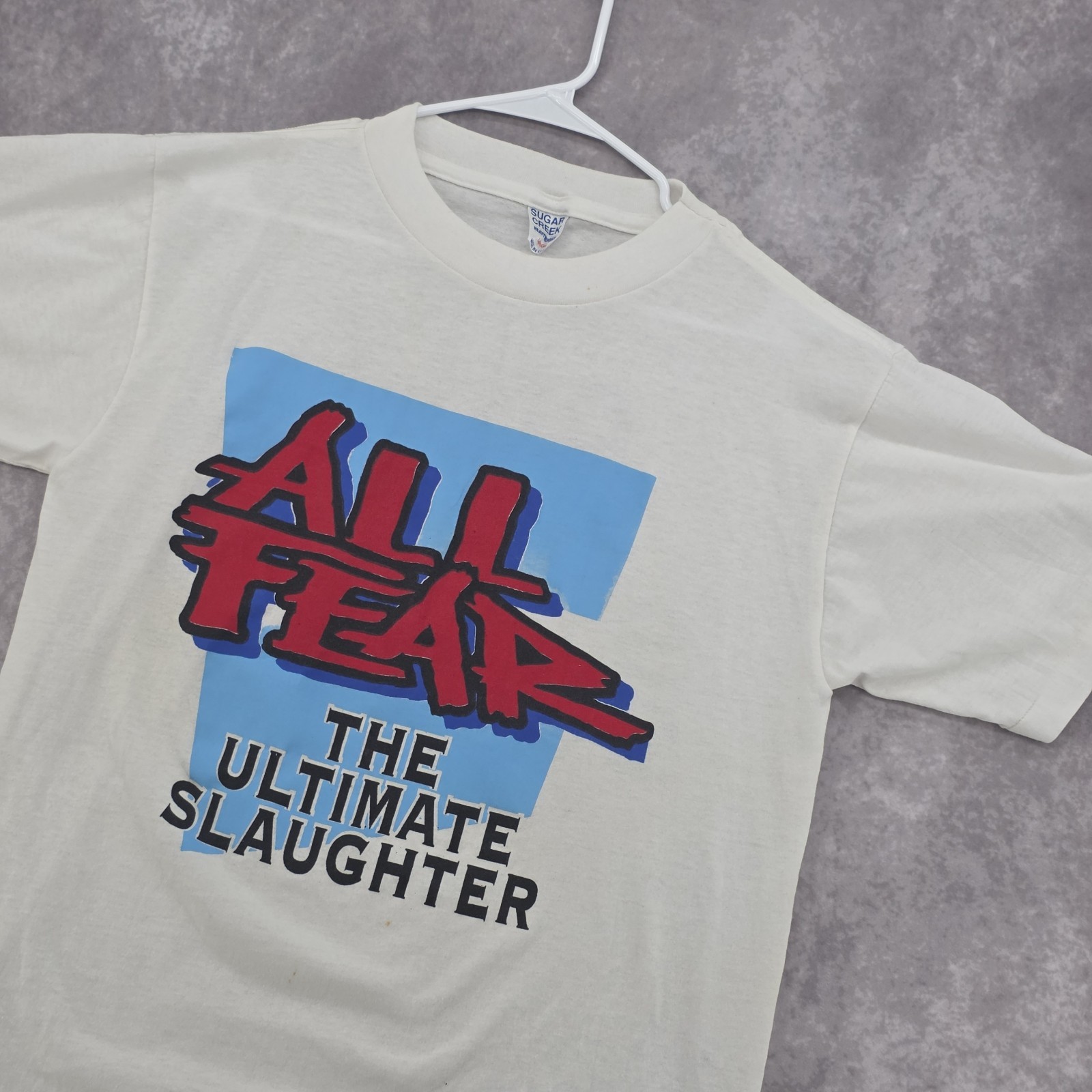 Vintage Ultimate Fighter Slaughter All Fear Sguar Creek Made In Usa Single…