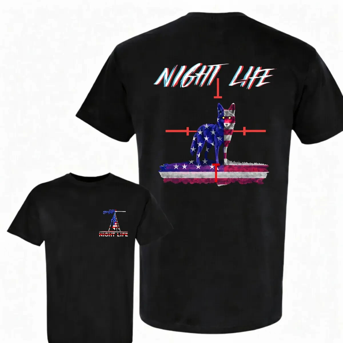 Night Life Coyote Hunting T-Shirt, Thermal Hunting T-Shirt
